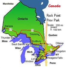 Ontario map