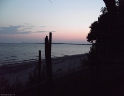 dusk at Rock Point